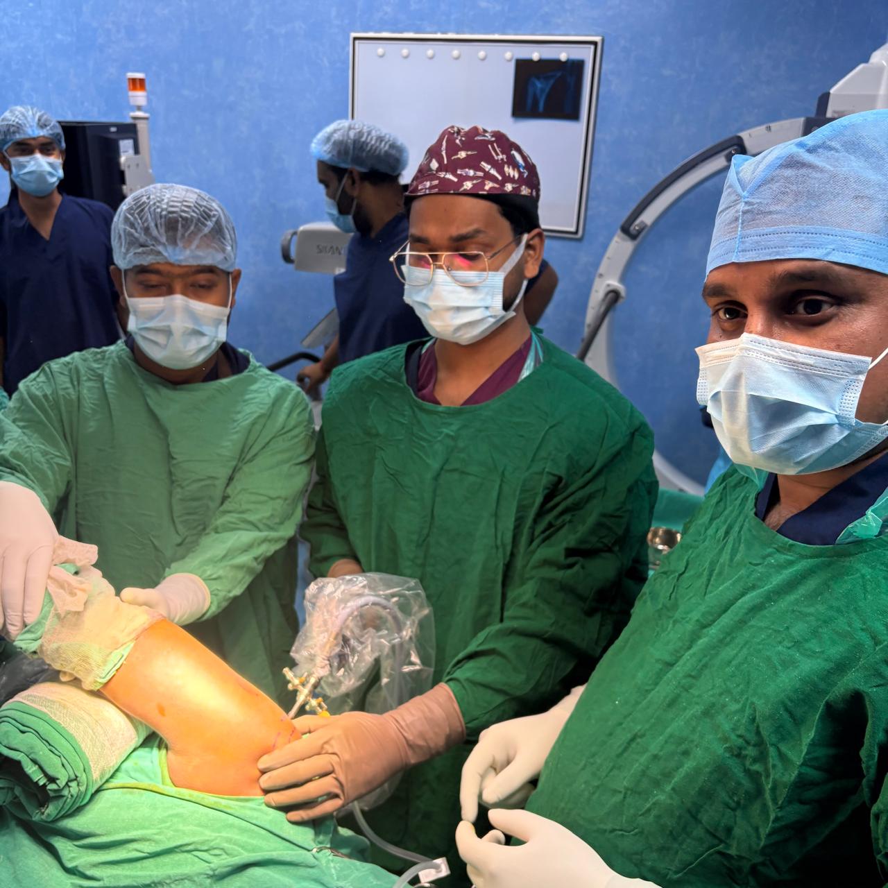 Hand examination and assessment in orthopedic clinic